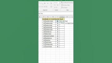 How to get fail and pass result using if function || IF function in excel