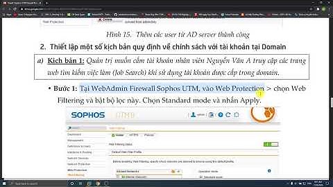 Thiết lập rules tường lửa sophos UTM