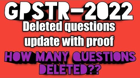Gpstr final key answer//g.m. learning center//#GPSTR