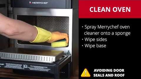 Merrychef eikon e2s, high speed oven, Cleaning Video