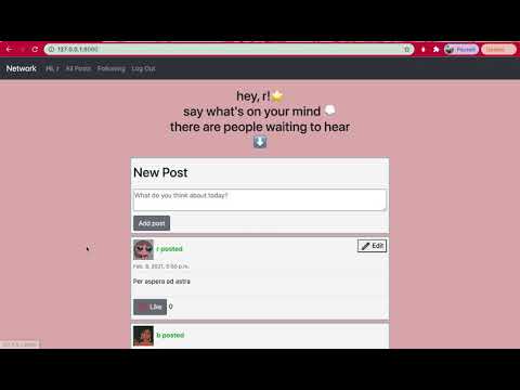 cs50-web network project 4