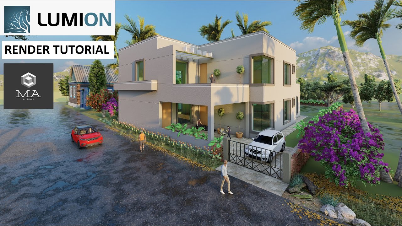 Lumion 10 Exterior Render Tutorial for House - YouTube