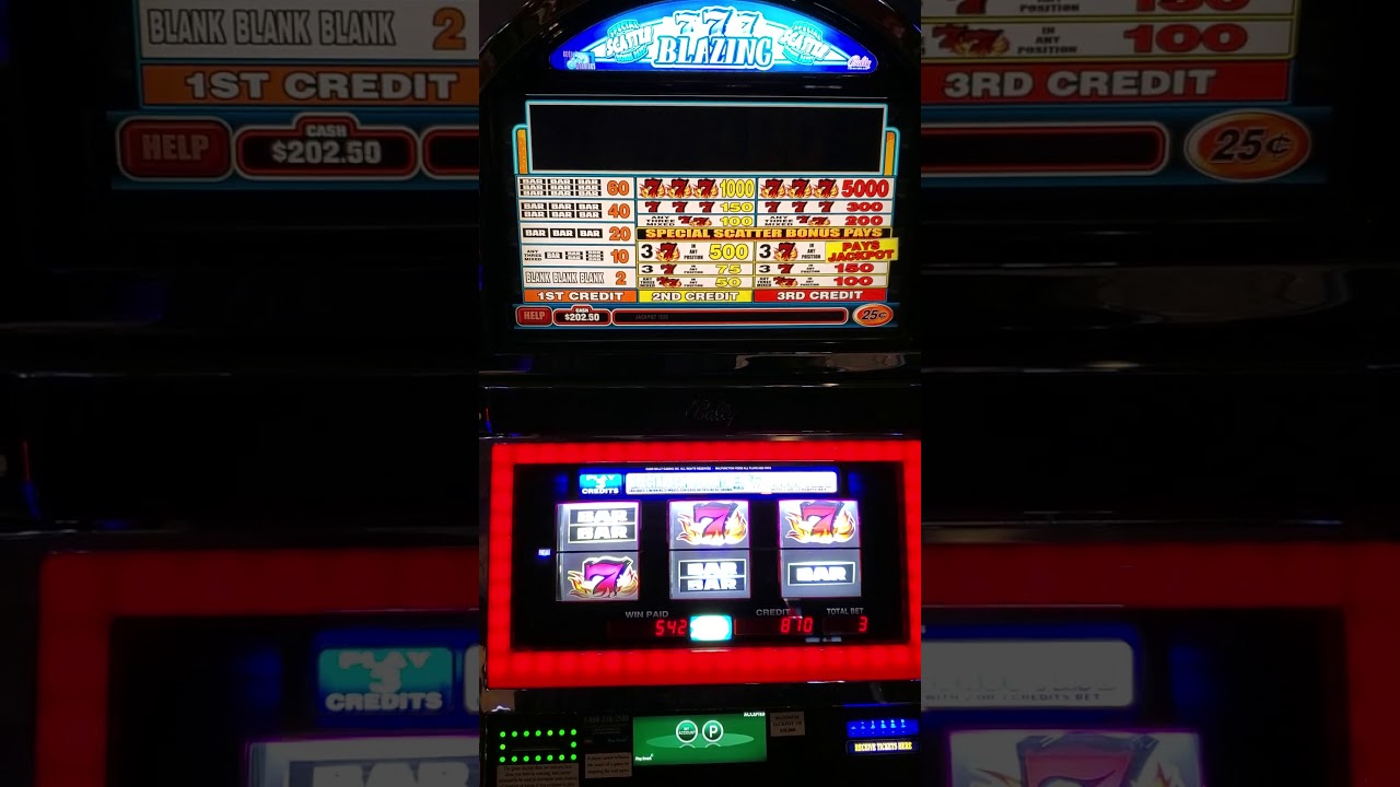 Jackpot on Blazing 7's scatter pay