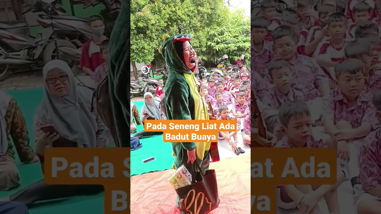 Ada Badut Buaya Datang ke sekolah