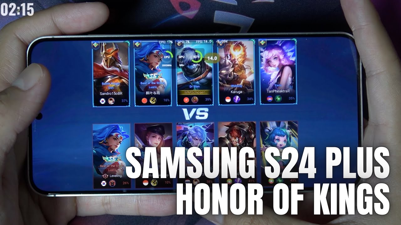 Samsung Galaxy S24 Plus Honor of Kings Handcam Gameplay | Exynos 2400, 120Hz