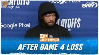 Jalen Brunson says foot is 'fine' after Knicks' Game 4 loss to Pacers | SNY