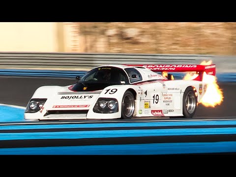 1985 March 85G IMSA GTP w/ Porsche 2.8 Single Turbo Flat-6 Sound & Flames in action on track!