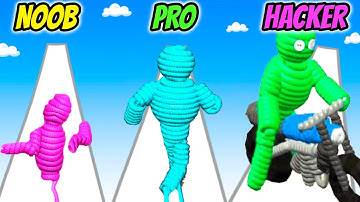 NOOB vs PRO vs HACKER - Rope-Man Run