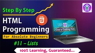 HTML for Beginners #11 | SEBA Class 10 - Chapter 2 | LIST | OL | UL | DL | PGDCA | BCA | MCA | BSCIT