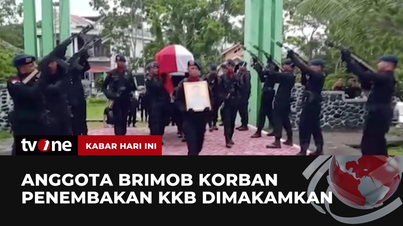 Jenazah Brimob yang Gugur Ditembak KKB Dimakamkan secara Militer | Kabar Hari Ini tvOne