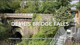 Devils Bridge & Waterfalls Natural Beauty & Human Engineering, Pontarfynach, Wales, Uk Sep23
