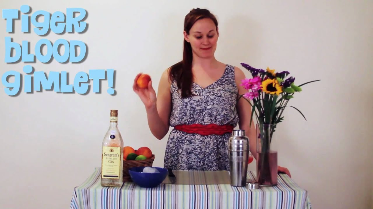 Charlie Sheen's Tiger Blood Gimlet