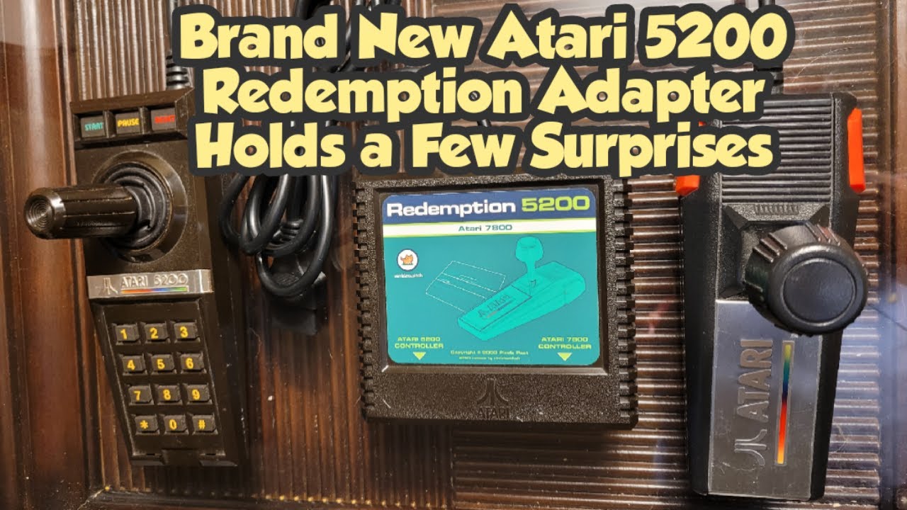 Redemption Atari 5200 Adapters Enables 7800 Joystick & Sega/Atari Controller Compatibility (vid#82)