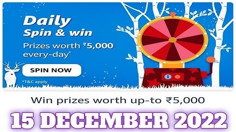 AmazonQuiz Answers Today|15 December 2022 | Daily Quiz Time