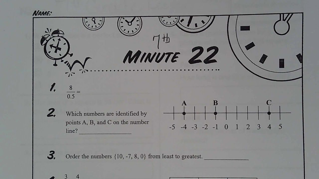 7th Grade Math Lesson #22 - YouTube