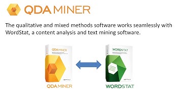 Overview of QDA Miner  and WordStat