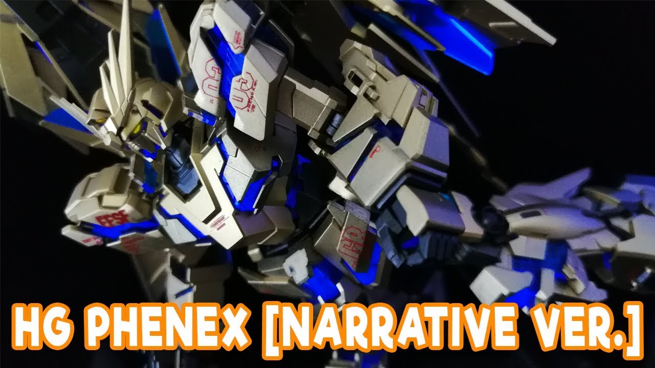 M S Gundam Narrative Bandai Hg Unicorn Gundam 03 Phenex Narrative Ver Custom Paint Speed Build Youtube