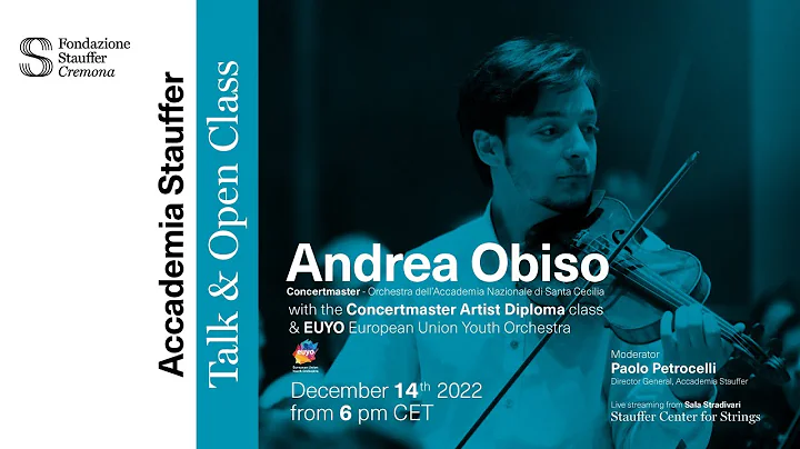 Stauffer Talks & Open Masterclass:  Andrea Obiso