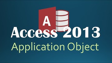 45. VBA - Application Part 1 (Programming In Access 2013)