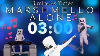 3 minute timer countdown HD  Marshmello: Alone