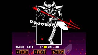 FINALLY BEAT THE KING!-Asgore Boss fight (No items)