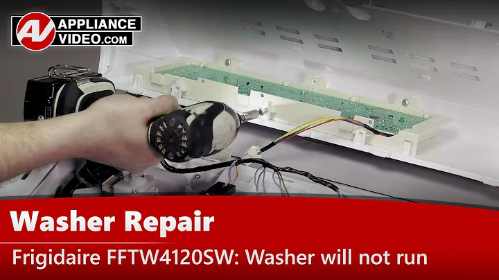 Frigidaire Washer Repair - Not Running - User Interface