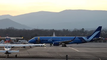 Breeze Embraer E190AR (N108BZ) | SMU mbb Charter | Roanoke Regional Airport