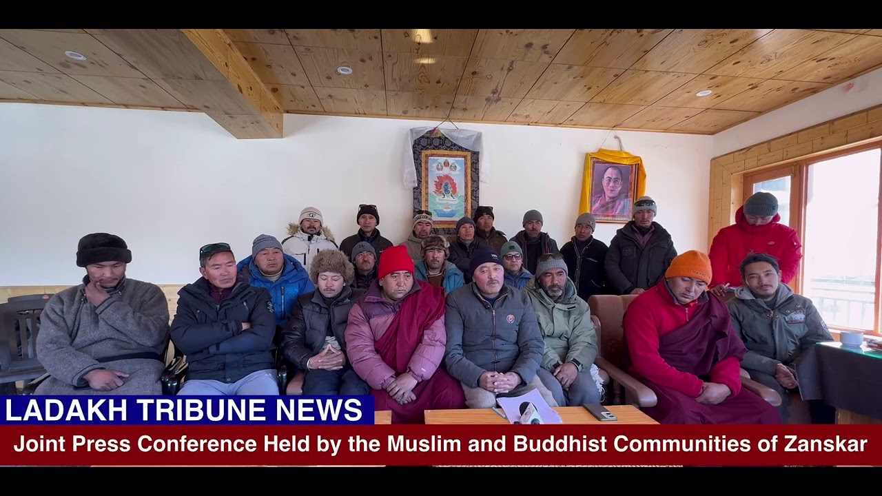 Joint Press Conference Held by the Muslim and Buddhist Communities of Zanskar.