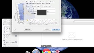 Account einrichten über Apple Mail  / Gmail / Web.de / GMX.de / 1&1