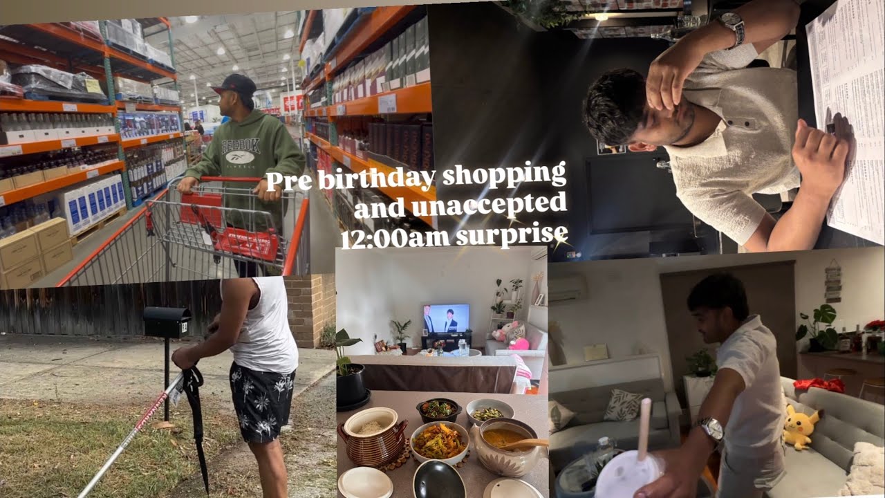 Unexpected birthday surprise at 12:00am |Birthday shopping | Pre birthday dinner |