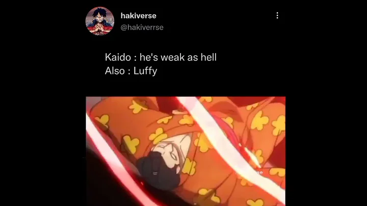 Luffy uses advanced Conqueror Haki bieng Unconscious 🔥🔥 Luffy vs Kaido One piece edit❤