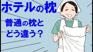 ホテルの枕や旅館のマクラって、普通の枕とは違うの？家庭用まくらと業務用のマクラはどう違う？