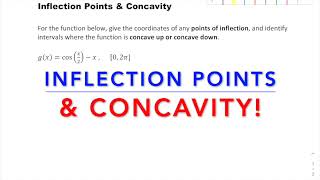 Calculus: Inflection Points & Concavity [Trig Example]
