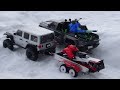 2 x 3 d printed rc snowmobileskeeride polaris rmk  skidoo summit