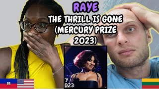 REACTION TO RAYE - The Thrill Is Gone (Live at Mercury Prize 2023) | FIRST TIME HEARING