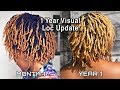 1 YEAR VISUAL LOC JOURNEY |Two Strand Twists To Semi-Free Form | Lunia Etienne