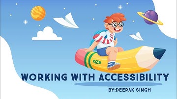 Class 10(IT) :Working with Accessibility Options