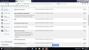 Powerschool Course Registration