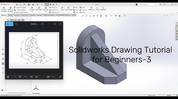 Solidworks Drawing Tutorial for Beginners Exercise-3 || #Solidworks2023