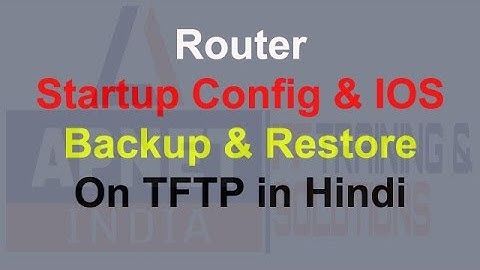 CCNA R&S (200-125) # Cisco Router IOS and Startup config  Backup & Restore