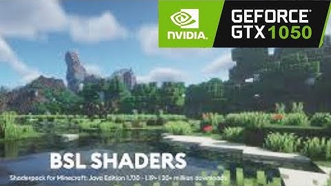 MSİ GTX 1050 2GB - İ7 870 Minecraft Shaders FPS test 1366x768p