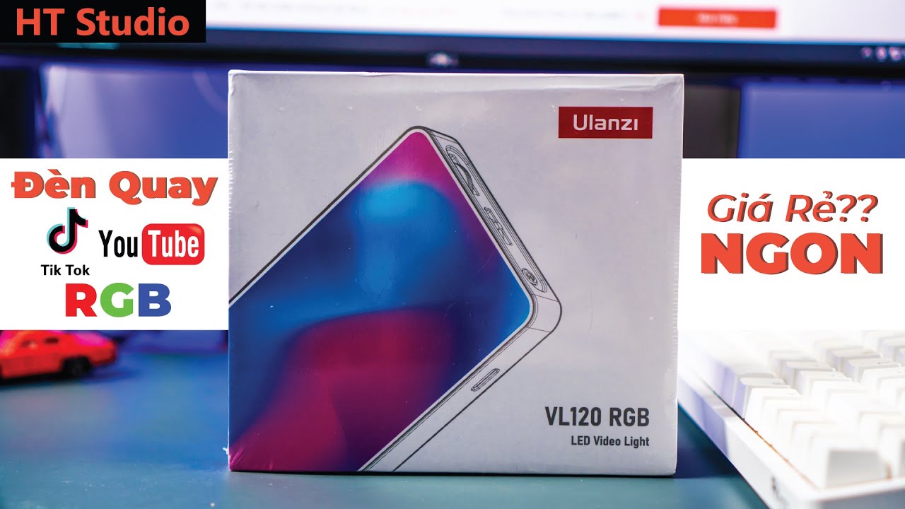 🎥 Quay Video Xịn Sò Với ĐÈN Ulanzi VL120 RGB | HT Studio — Video review, click xem trên YouTube