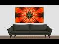 Red Star Flower | Futuristic Emblem 4K | Aesthetic Screensaver