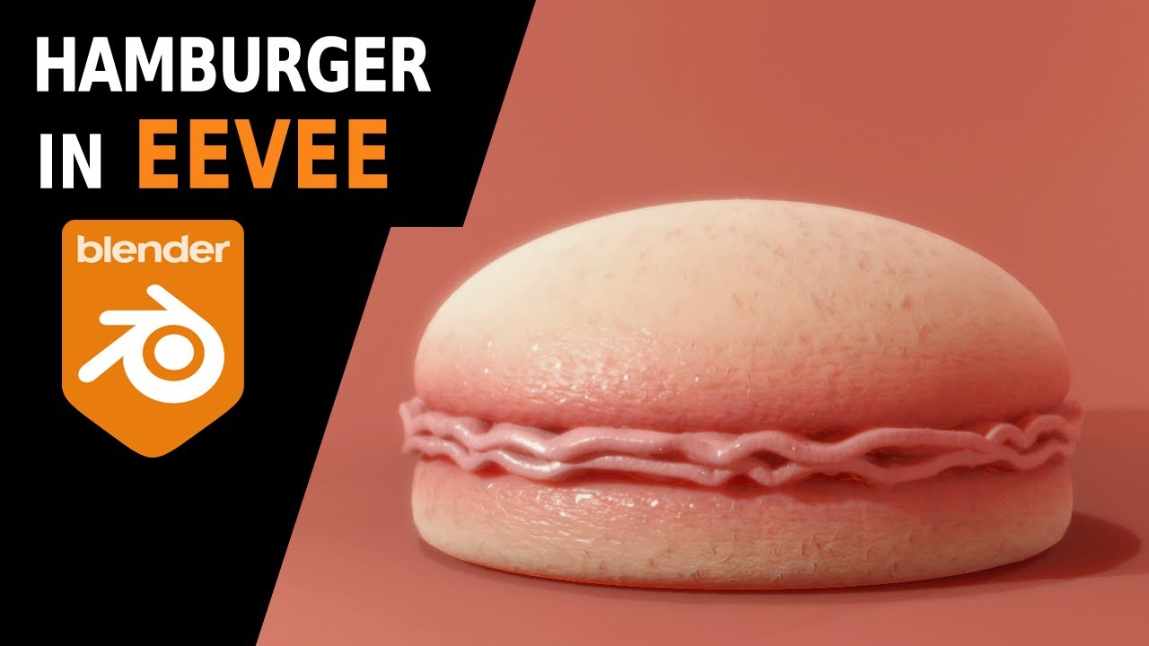 Delicious Hamburger in Blender Eevee