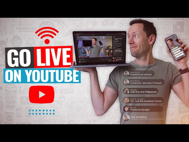 How to LIVESTREAM on YouTube - UPDATED Beginners Guide! class=