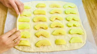 Dessert in just 5 minutes! Just take puff pastry and 2 apples!!!