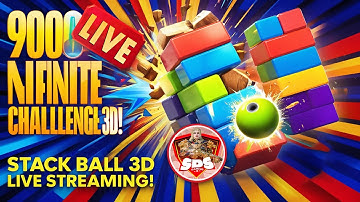 9000 to Infinite Level 😀 challenges in Stack Ball 3D | 🎮 #stackbounce 🏀#viral #gaming 🎮#stackball3d