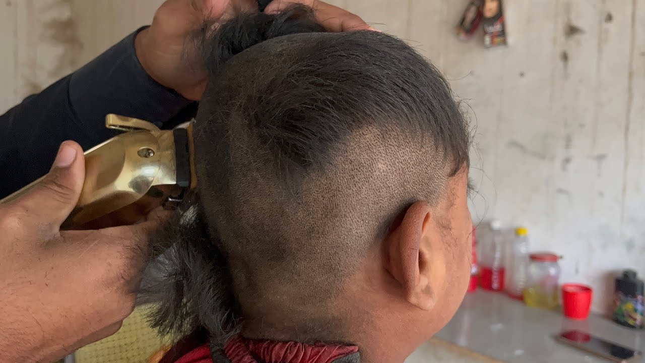 Free Head Shave for Poor Child | Full Clean Head Shave with Machine | Kindness Haircut