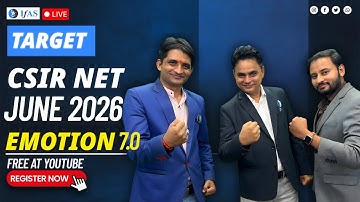 6 Month Sure Shot Strategy for CSIR NET JRF December - 2025 – Emotion Batch 7.0 - Live | IFAS