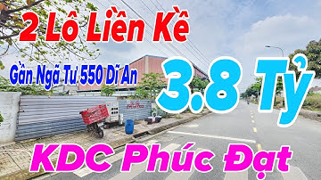 (1014) Bán Đất KDC Phúc Đạt, Đường Trục Chính, 2 Lô Liền Kề Ngang 5x17m, Bán Đất Dĩ An